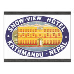 Snow-View Hotel Kathmandu Nepal, Vintage Post Card