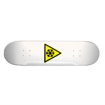 Snow Warning Sign Skate Board Deck