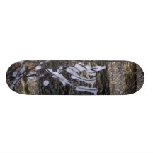 Snow with a hint of trees custom skateboard