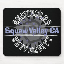 Snowboard University - Squaw Valley CA Mouse Pad