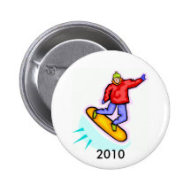 snowboarder, 2010 pinback buttons