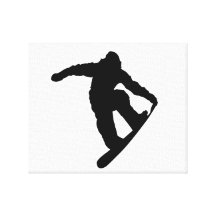 Snowboarder Stretched Canvas Prints