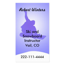 Snowboarding Business Card