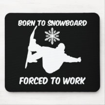 Snowboarding Mouse Pad