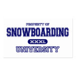 Snowboarding University Business Card Templates