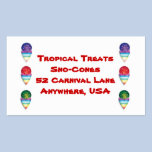 snowcones   sno-cones  for your summer business business cards