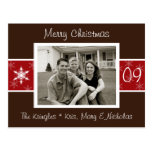 Snowflake Christmas Photo Card Post Card