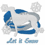 Snowflake Greyhound Embroidered Hoody