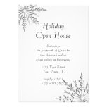Snowflake Holiday Open House Party Invitation
