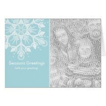 Snowflake Holiday Template Card