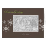 Snowflake Holiday Template Cards