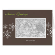 Snowflake Holiday Template Cards