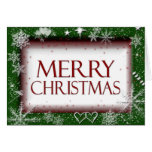 Snowflake Merry Christmas Card