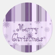 Snowflake Merry Christmas Stickers