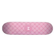 Snowflake on Pink Custom Skateboard