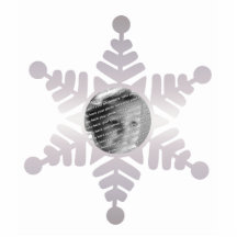 Snowflake Photo Personalised Christmas Ornament Acrylic Cut Out