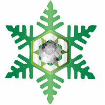Snowflake Photo Personalised Christmas Ornament Cut Outs