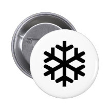 Snowflake Pinback Button