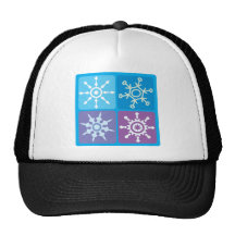 Snowflake Squares Hats