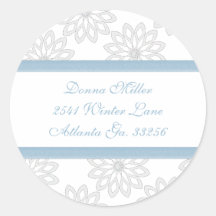 Snowflakes Address Labels Sticker