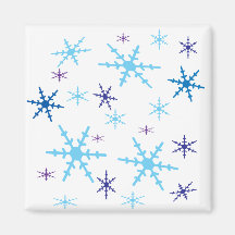 Snowflakes Fridge Magnets