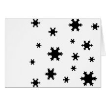 snowflakes icon greeting card