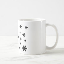 snowflakes icon mug
