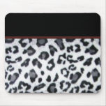 snowleopard with black trim mouse mat