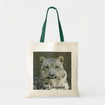 SnowLeopardM002, Snow Leopard Tote Bags