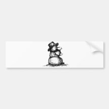 Snowman Bumper Sticker