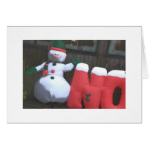 Snowman Christmas card