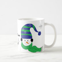 Snowman Let it Snow Coffee Mugs