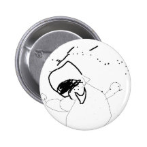 snowman pinback button
