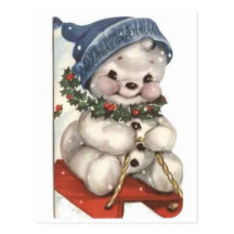 Snowman Post Card