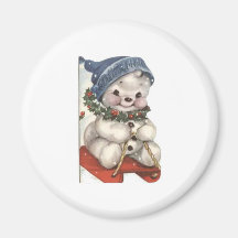 Snowman Refrigerator Magnet