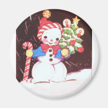 Snowman Refrigerator Magnets