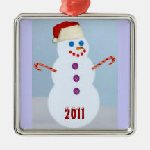 Snowman Santa Christmas Tree Ornaments