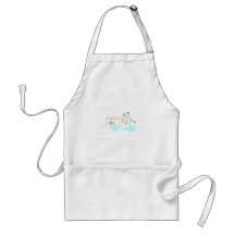 Snowman With Menorah Apron