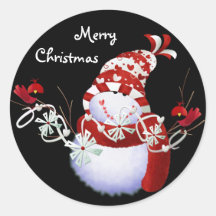 Snowmen Christmas Stickers