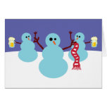 Snowmen Gone Wild! Greeting Cards