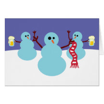 Snowmen Gone Wild! Greeting Cards
