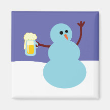 Snowmen Gone Wild! Refrigerator Magnets