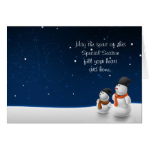 Snowmen Joy Greeting Cards