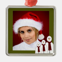 Snowmen Ornament (Green)