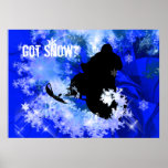 Snowmobiling in the Avalanche Poster