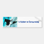 Snowmobiling on Icy Trails Bumper Sticker