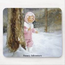 Snowy Adventure mousepads