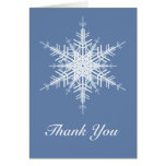 Snowy Blue Thank You Card