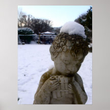 Snowy Cherub Posters