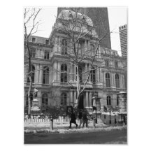 Snowy Day in Boston Photo Print